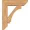 Ekena Millwork Imperial Slat Smooth Bracket w/ Offset Brace, Western Red Cedar, 7 1/2"W x 26"D x 30"H BKT0806X26X30IMP06SWR - alternate 4